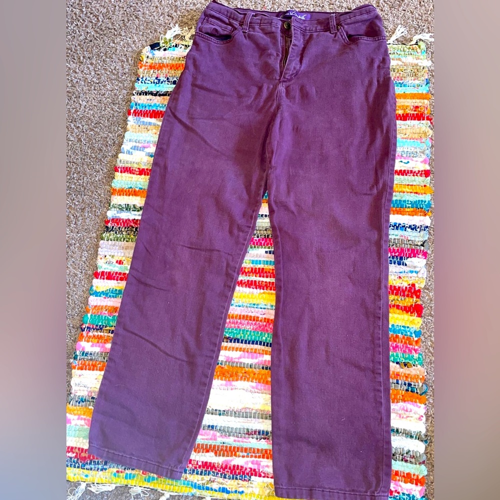Purple Denim Jeans - Sz 12P - Gloria Vanderbilt